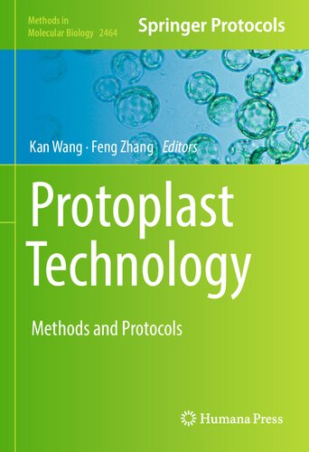 Protoplast Technology Methods and Protocols