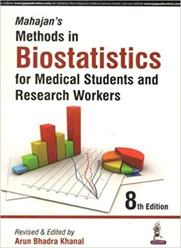 Mahajans Methods in Biostatistics for Medical Students and Research Workers 8th Edition