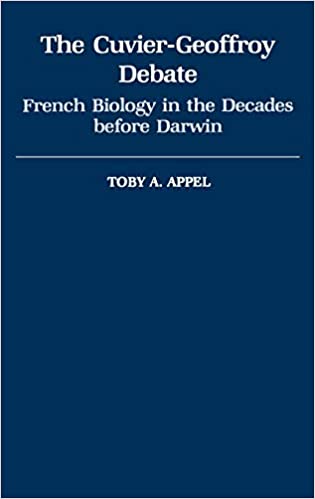 The Cuvier Geoffroy Debate French Biology in the Decades Before Darwin